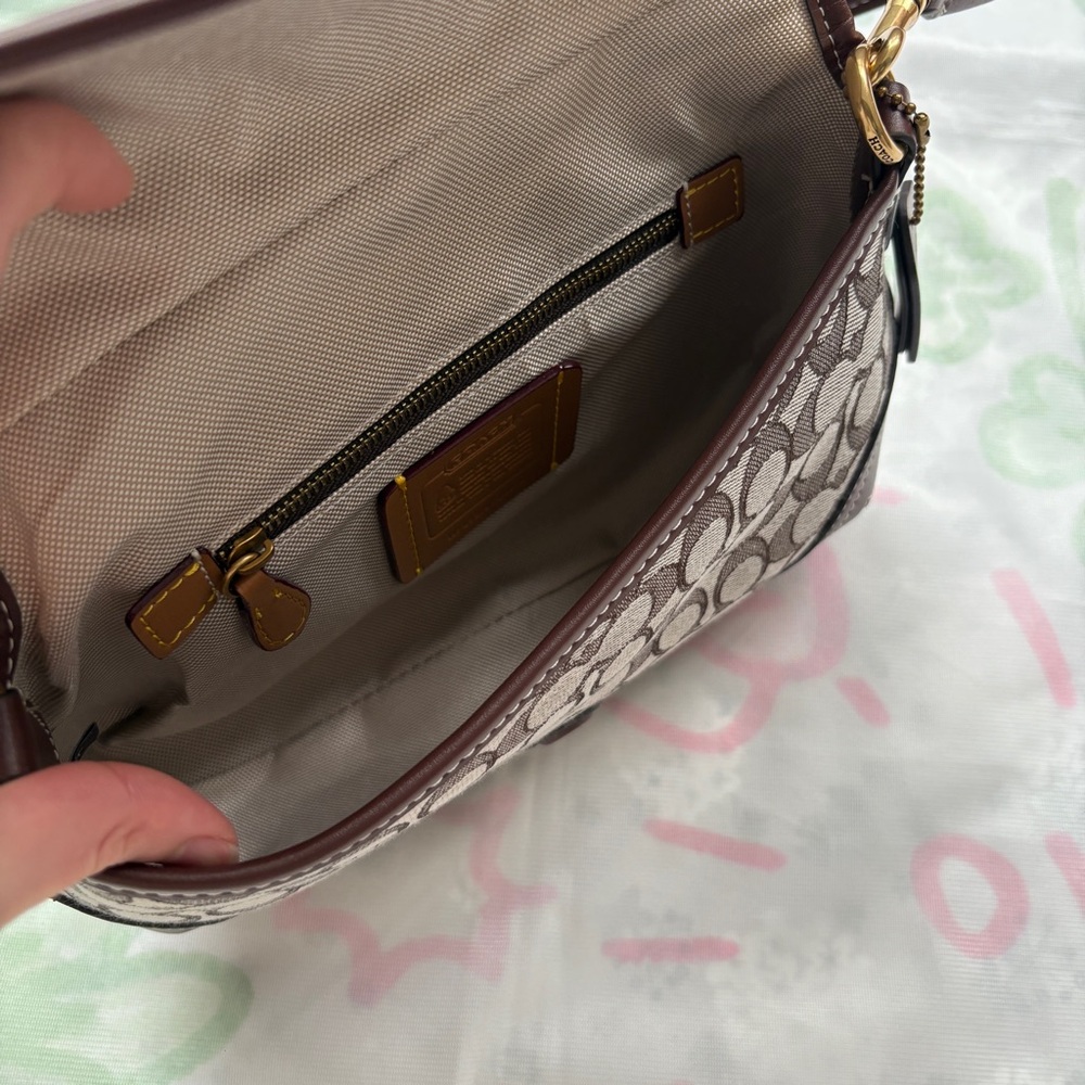 Coach Soho Signature Jacquard Monogram Canvas Underarm Bag - Picture 9 of 9
